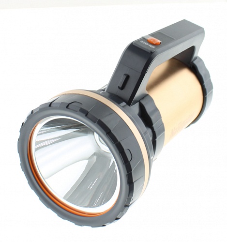 Фонарь-прожектор 8Вт (1led), 3 режима работы, до 500м, до 9ч, Li-ion 4.3в 6Ач Navigator (NPT-SP26-ACCU)