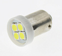 Светодиодная лампа T4W (BA9s) 12V 3030 4 SMD LED White Lumen