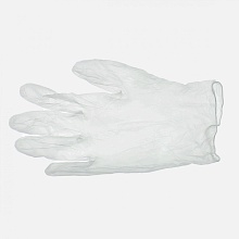 Перчатки защитные виниловые M (прозрачные), уп/ 3 пары