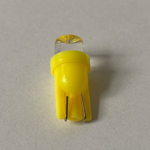 Светодиодная лампа T10 (W5W) 12V 1 LED Orange