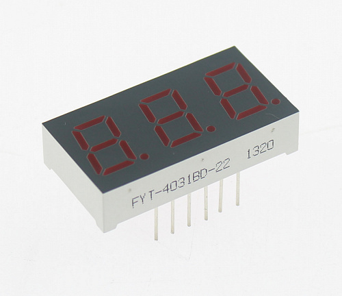 Светодиодный индикатор LED R 3DIG AN FYT-4031BD-22