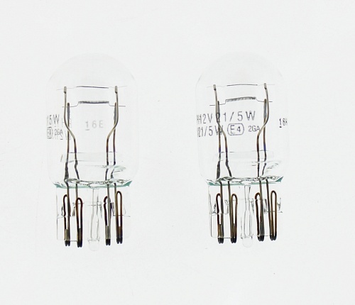 Автолампы накаливания W21/5W Philips 12V 21/5W T20 12066B2 блистер 2 шт 