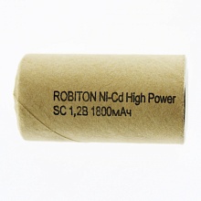 Аккумулятор Robiton 1800NCSC High Power SR2 (Ni-Cd, 1.2V, 1800mAh) для аккумуляторных шуруповертов