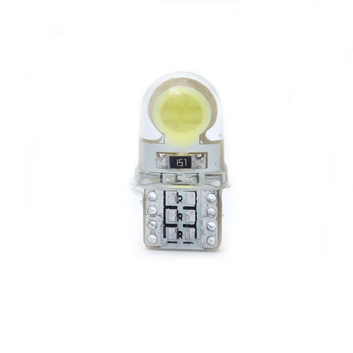 Светодиодная лампа T10 (W5W) 12V 1 COB CL LED White 