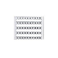 Маркировка горизонтальная DY5(21...30)