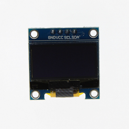 Дисплей OLED 0,96" 128x64 I2C SSD1306 (4 контакта) белый, для Arduino 