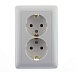 Розетка 2-ая с/у с з/к Schneider Electric ХИТ 250V 16A белый