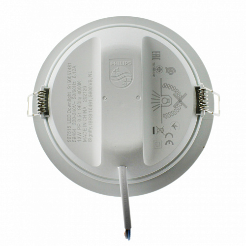 Светильник Philips 59464 MESON 125 13W WH recessed LED (13Вт, 960Лм, 4К)