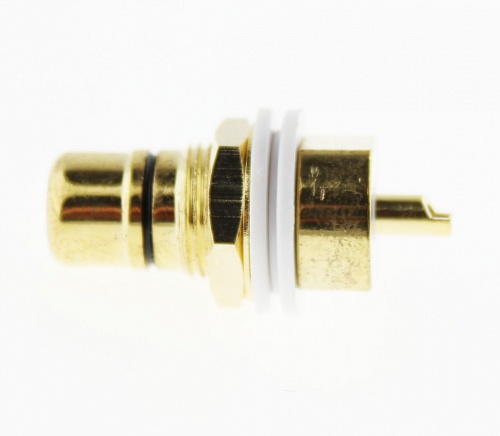 RCA гнездо на панель N1033 (GOLD) чёрный, Разъём