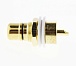 RCA гнездо на панель N1033 (GOLD) чёрный, Разъём
