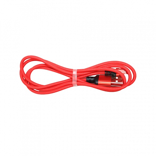 Шнур HOCO X14 USB Lightning/ 1m/ 2A/ Нейлон/ Red&Black