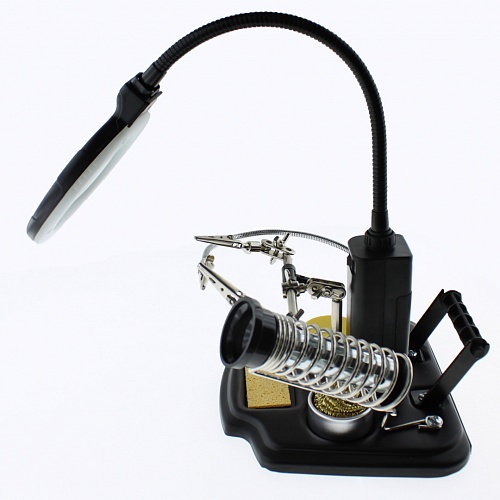 Держатель для плат с линзой, подсветкой Zhongdi ZD-10Y