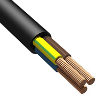 Кабель ПВС-3x2.5 черный