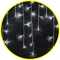 Гирлянда уличная «бахрома» 2 х 0,5 м Navigator NGF-I01-100CW-8-3.5m-230-WH-IP65 Гирлянда уличная «бахрома» 2 х 0,5 м Navigator NGF-I01-100CW-8-3.5m-230-WH-IP65