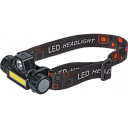 Фонарь налобный OPT-H01-ACCU налоб. 1CREE LED,5Вт+1COB,3Вт, 2реж. Li-Ion