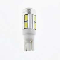 Светодиодная лампа T10 (W5W) 12V 5630 10 SMD White Lumen