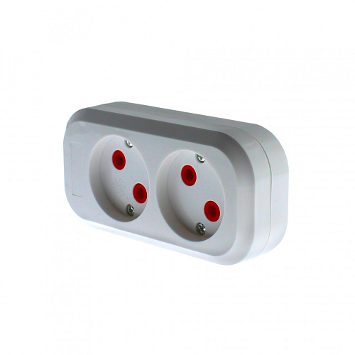 Колодка для сетевых удлинителей Navigator NCA-BL01-02-X-WH 2гн б/з АБС пластик белая