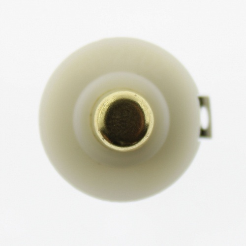 Переключатель кнопочный GJ01449 1.0A 30VDC  (белый,круглый) ON-OFF