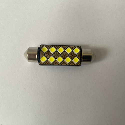 Светодиодная лампа C5W (T11x41) 12V 3030 10 SMD LED White 