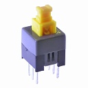 Переключатель кнопочный PB22E07 без фиксации 7x7x12 мм