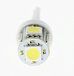 Светодиодная лампа T10 (W5W) 12V 5050 5 SMD LED White Lumen