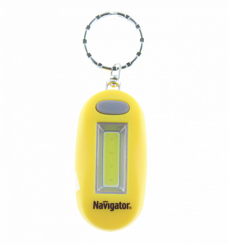 Светодиодный фонарик-брелок Navigator NPT-KC05-2CR2032 (СOB LEDx1Вт, 3 режима, 1,2/2,5/6 ч) IP33