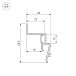 Профиль STRETCH-SHADOW-2000 WHITE (A2-CONTOUR-PRO) (Arlight, Алюминий)