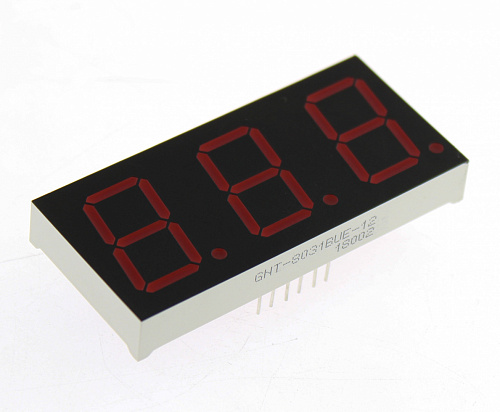 Светодиодный индикатор LED R 3DIG AN GNT-8031BUE-12