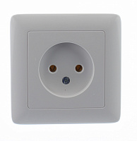 Розетка 1-ая с/у без з/к Schneider Electric ХИТ 250V 16A белый