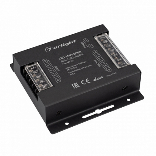 RGBW-усилитель ARL-5022-RGBW (12-24V, 4x8A, 384-768W)