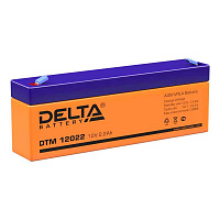 Аккумулятор свинцово-кислотный Delta DTM 12022 (12V, 2,2Ah)