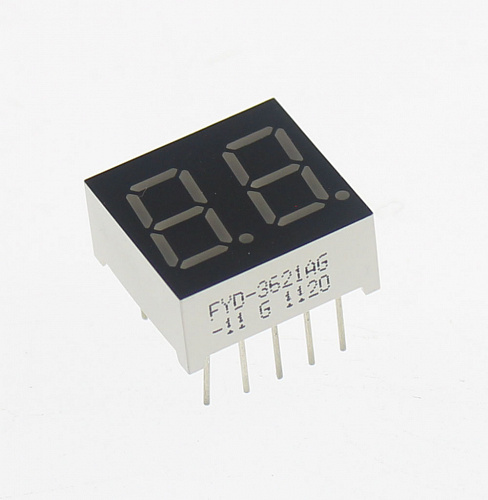 Светодиодный индикатор LED R 2DIG AN FYD-3621AG-11
