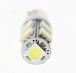 Светодиодная лампа T4W (BA9s) 24V 5050 9 SMD LED White Lumen