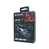Автомобильное зарядное устройство Defelender UCA-21 2USB
