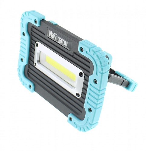 Фонарь-прожектро 10Вт (1COB LED) 3 режима работы, до 50м, до 8ч, Li-ion 3.7в 3Ач Navigator (NPT-SP22-ACCU)