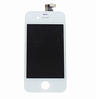 Дисплей для iPhone 4s + тачскрин (белый) с рамкой AAA 