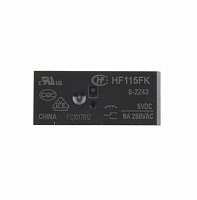 HF115FK/5-2Z43 5VDC, 8A, 2C, Реле электромагнитное HF115FK/5-2Z43 5VDC, 8A, 2C