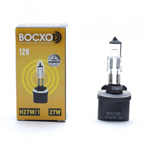 Галогенная лампа головного света H27W/1 BOCXOD Standart 3700К 12V 27W PG12 80271