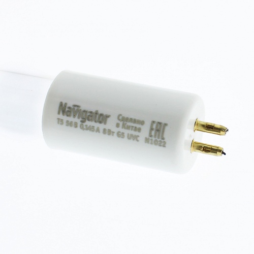 Лампа кварцевая Navigator NTL-Т5-08-UVC-G5 (8W, T5, G5, 253.7nm)