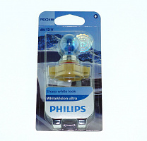 Автолампа накаливания PSX24W Philips WhiteVision ultra  12V 24W PG20/7 12276WVUB1 блистер