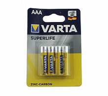 Батарейка Varta SUPER LIFE (Солевая, AAA, R03, 4BL, 1.5V)