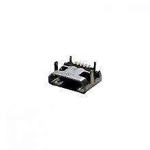 microUSB 5BF 11 гнездо в плату, Разъём