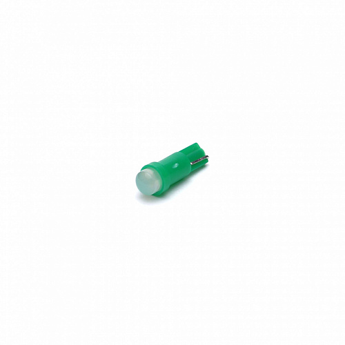 Светодиодная лампа T5 (W1.2W) 12V 1 COB LED Green