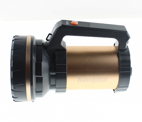 Фонарь-прожектор 8Вт (1led), 3 режима работы, до 500м, до 9ч, Li-ion 4.3в 6Ач Navigator (NPT-SP26-ACCU)