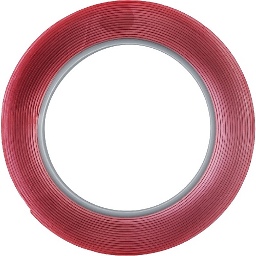 Двухсторонний скотч REXANT, прозрачный, на акриловой основе, 9 мм, ролик 5 м