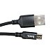 Шнур HOCO X14 USB Micro/ 1m/ 2A/ Нейлон/ Black