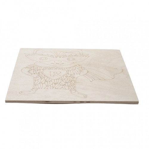 Доска для выжигания 12-0904 "Супергерой Енот" 