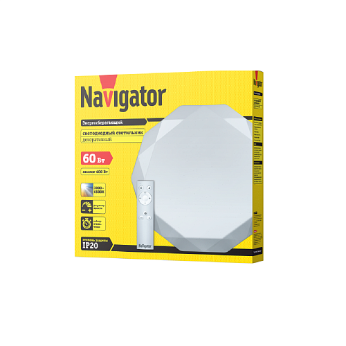 Светильник с дистанцион. управлением цветом и яркостью "Хрусталь" Navigator NBL-RC02-36-MK-IP20-LED