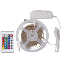 Комплект светодиодной ленты Navigator NLS-SET-02 (12V, 30led/m, RGB, 5м, контроллер, блок питанияб  IP20) 95144