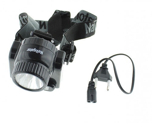 Светодиодный налобный фонарь Navigator NPT-H20-ACCU COB 3Вт+Emitter 3Вт, Lead-acid 4В 0,5Ач